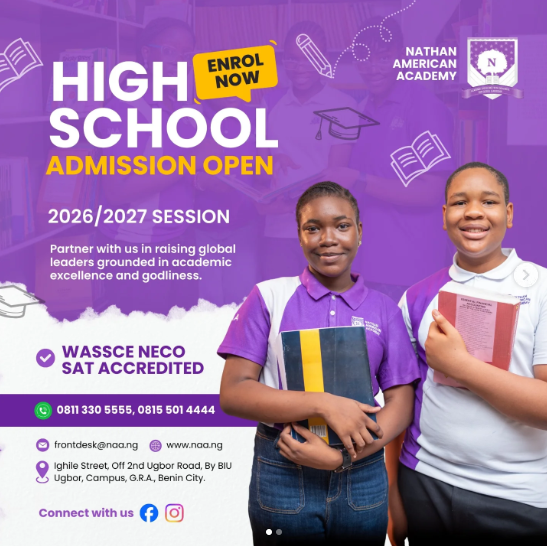 Admission into Nathan American Academy